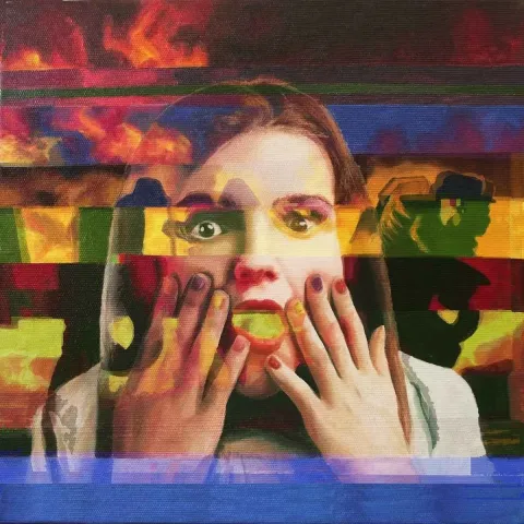 M. EMRAH AKKAYÜZ — “isimsiz”, 2015 "isimsiz" eseri M. EMRAH AKKAYÜZ tarafından 2015 yılında 25x25 cm ölçülerinde Tuval üzeri yağlı boya tekniği ile yapılmıştır.
