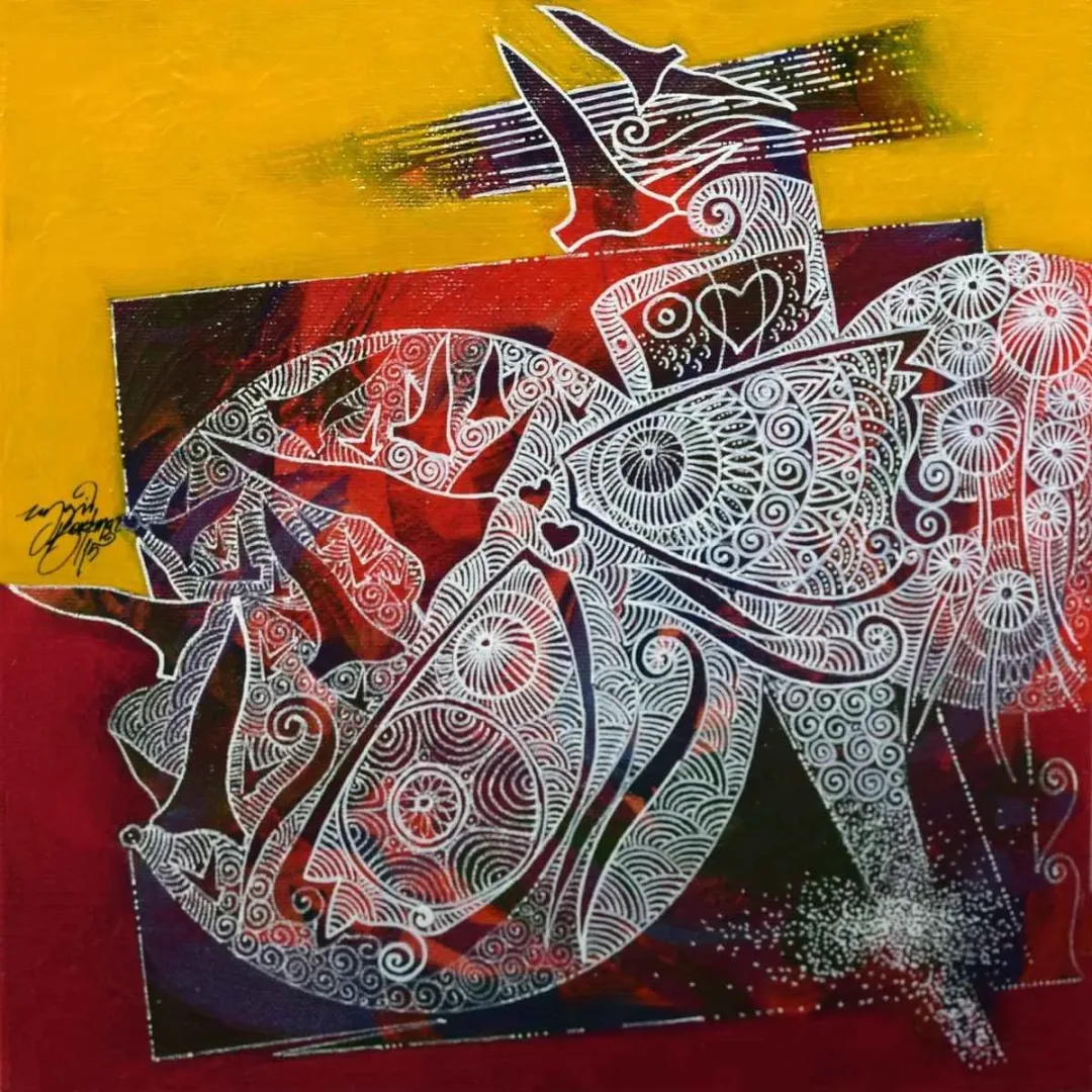 ENGİN KORKMAZ — “isimsiz”, 2015 "isimsiz" eseri ENGİN KORKMAZ tarafından 2015 yılında 25x25 cm ölçülerinde Tuval üzeri akrilik boya tekniği ile yapılmıştır.