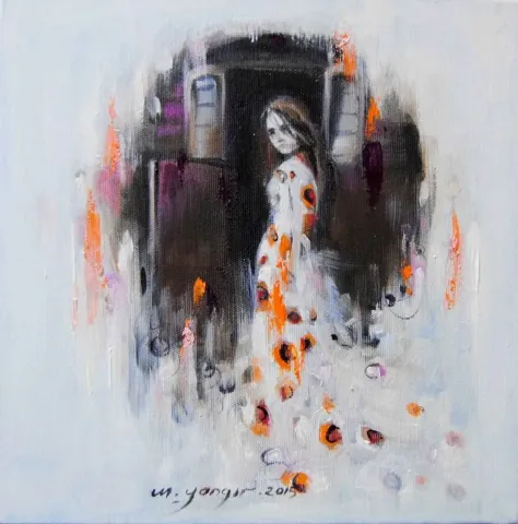 MEHMET YANGIR — “Bir Çingene Masalı”, 2015 "Bir Çingene Masalı" eseri MEHMET YANGIR tarafından 2015 yılında 25x25 cm ölçülerinde Tuval üzeri yağlı boya tekniği ile yapılmıştır.