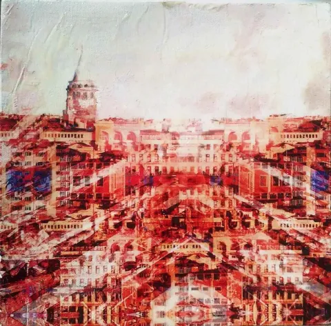 MUSTAFA MUTLU — “Alternatif Senfoni”, 2015 "Alternatif Senfoni" eseri MUSTAFA MUTLU tarafından 2015 yılında 25x25 cm ölçülerinde Tuval üzeri akrilik boya tekniği ile yapılmıştır.