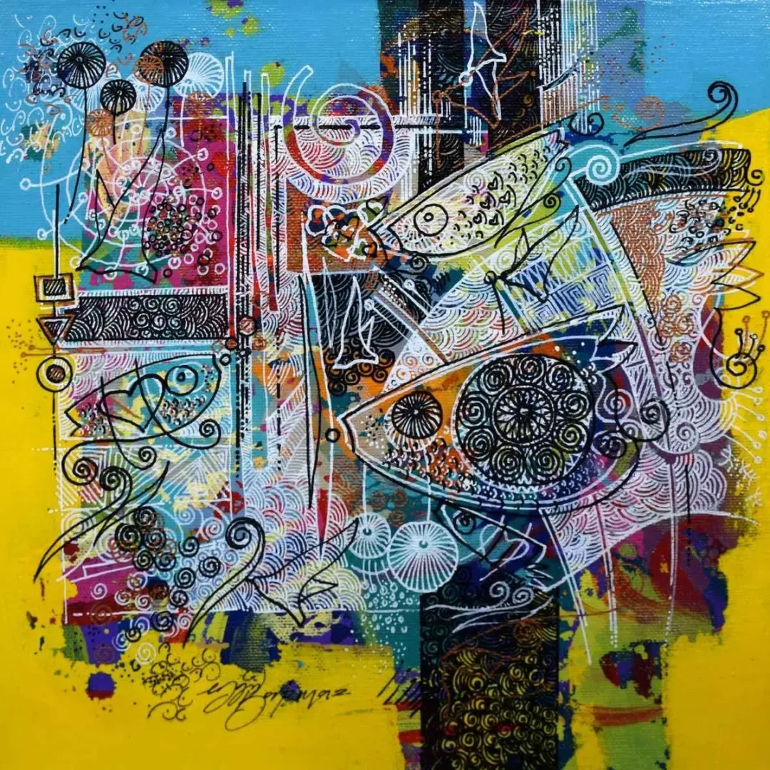 ENGİN KORKMAZ — “isimsiz”, 2015 "isimsiz" eseri ENGİN KORKMAZ tarafından 2015 yılında 25x25 cm ölçülerinde Tuval üzeri akrilik boya tekniği ile yapılmıştır.