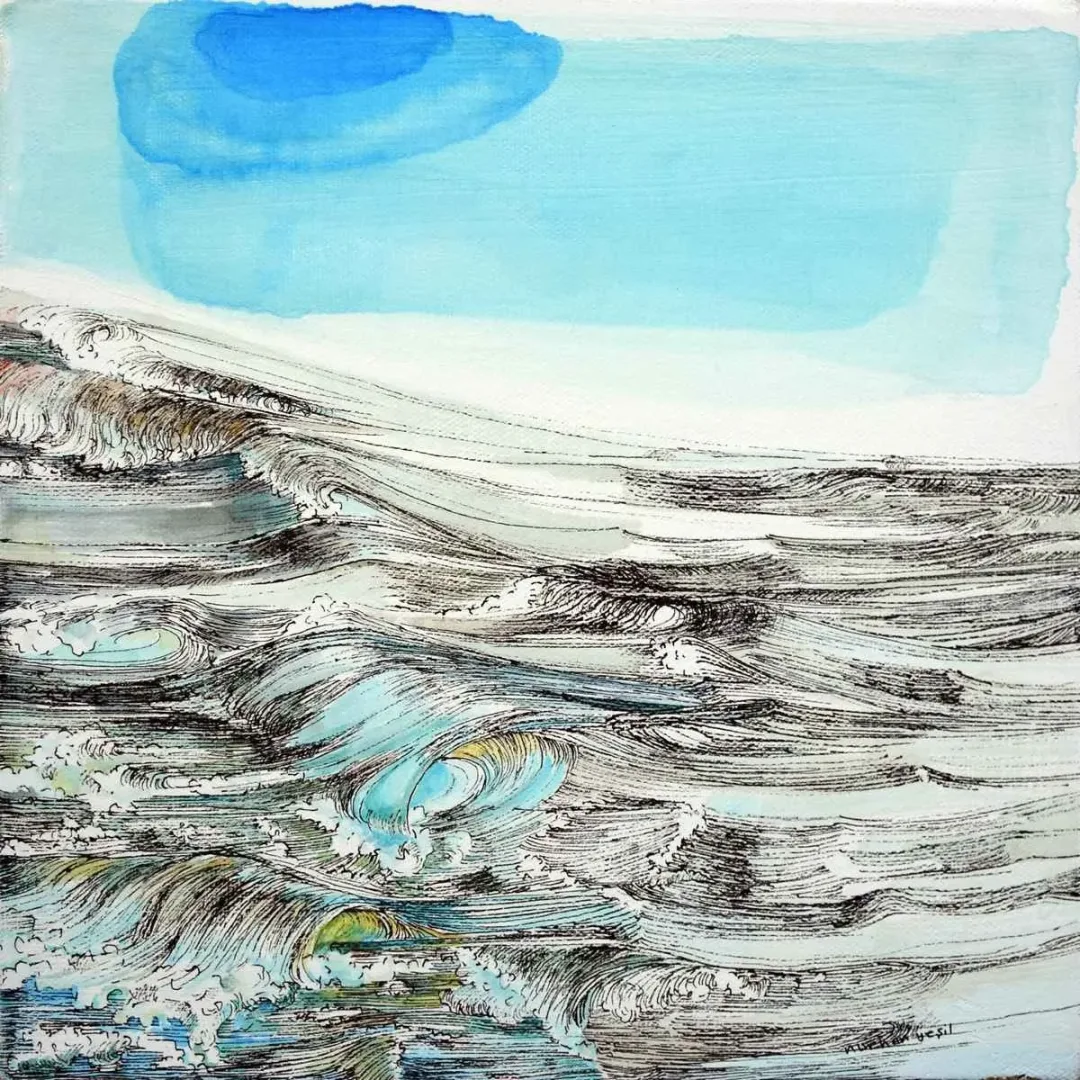 NURHAN YEŞİL — “isimsiz”, 2015 "isimsiz" eseri NURHAN YEŞİL tarafından 2015 yılında 25x25 cm ölçülerinde Tuval üzeri akrilik boya tekniği ile yapılmıştır.