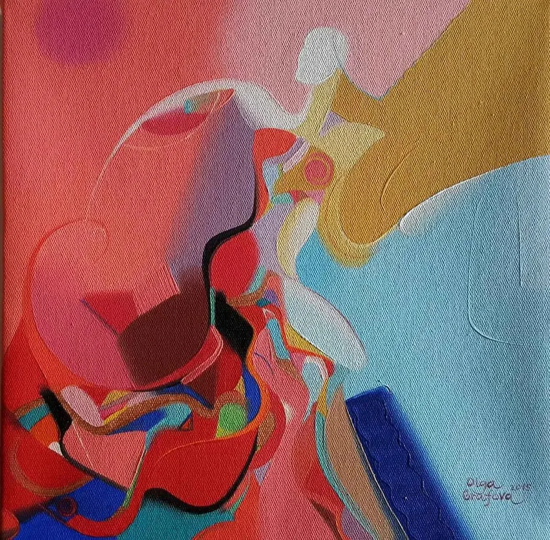 "isimsiz" eseri OLGA GRAFOVA DİLEK tarafından 2015 yılında 25x25 cm ölçülerinde Tuval üzeri akrilik boya tekniği ile yapılmıştır.