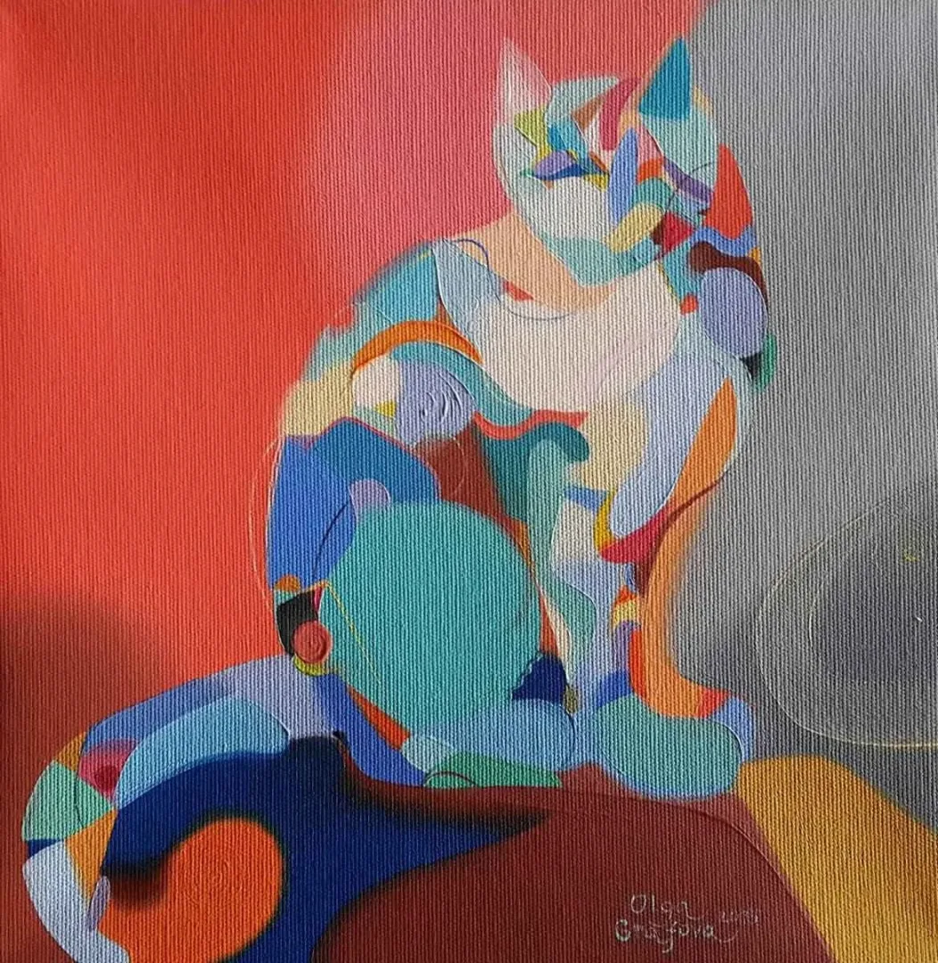 "isimsiz" eseri OLGA GRAFOVA DİLEK tarafından 2015 yılında 25x25 cm ölçülerinde Tuval üzeri akrilik boya tekniği ile yapılmıştır.