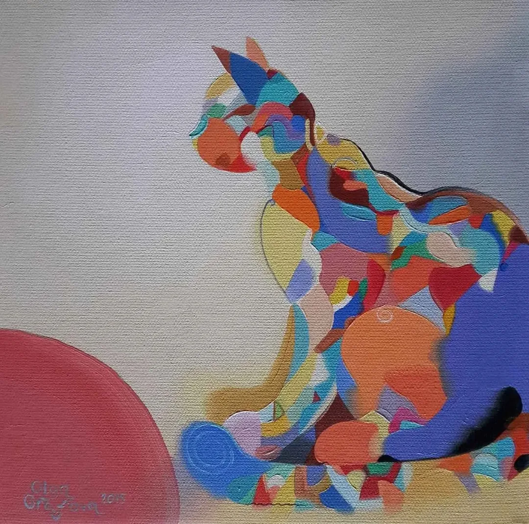 "isimsiz" eseri OLGA GRAFOVA DİLEK tarafından 2015 yılında 25x25 cm ölçülerinde Tuval üzeri akrilik boya tekniği ile yapılmıştır.