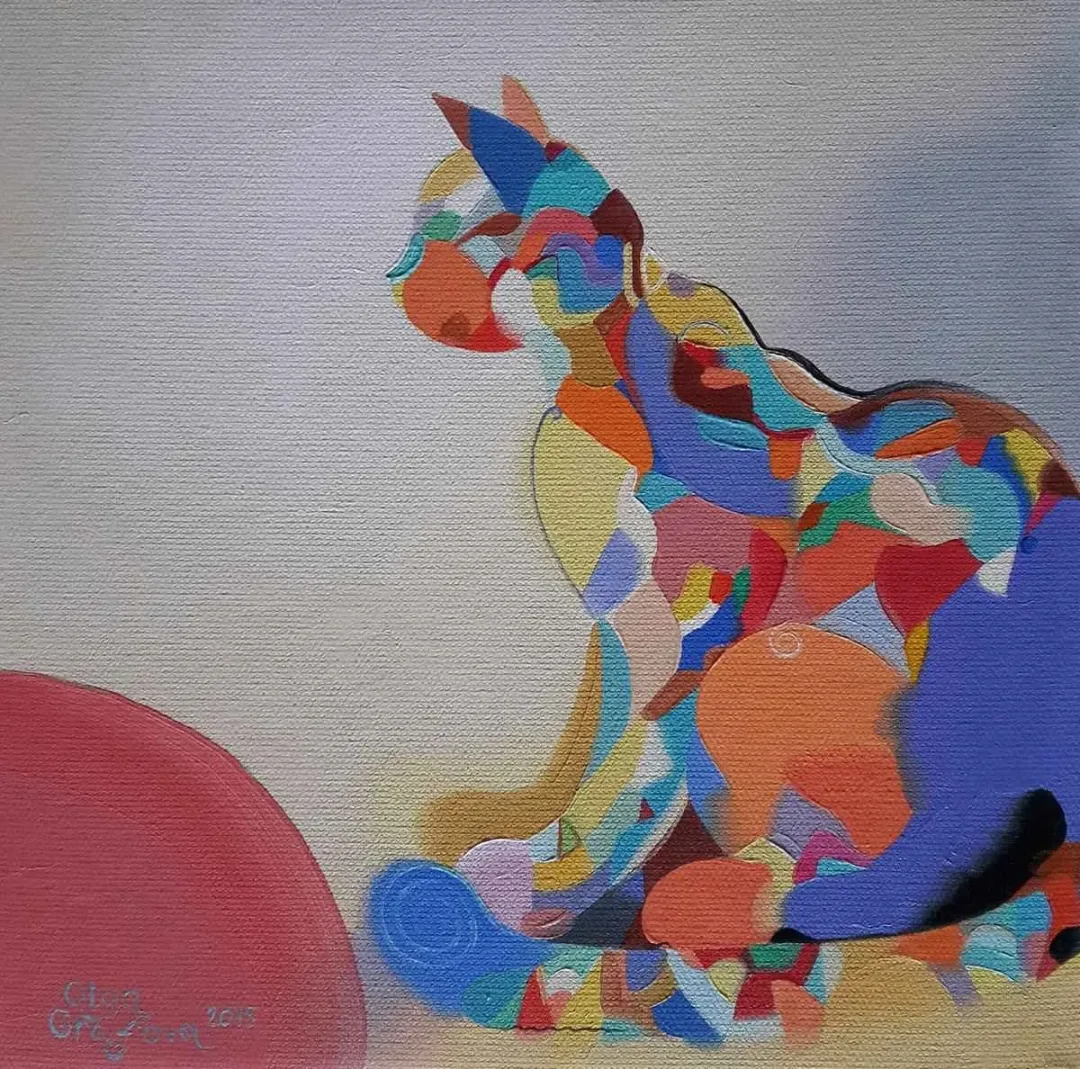 "isimsiz" eseri OLGA GRAFOVA DİLEK tarafından 2015 yılında 25x25 cm ölçülerinde Tuval üzeri akrilik boya tekniği ile yapılmıştır.