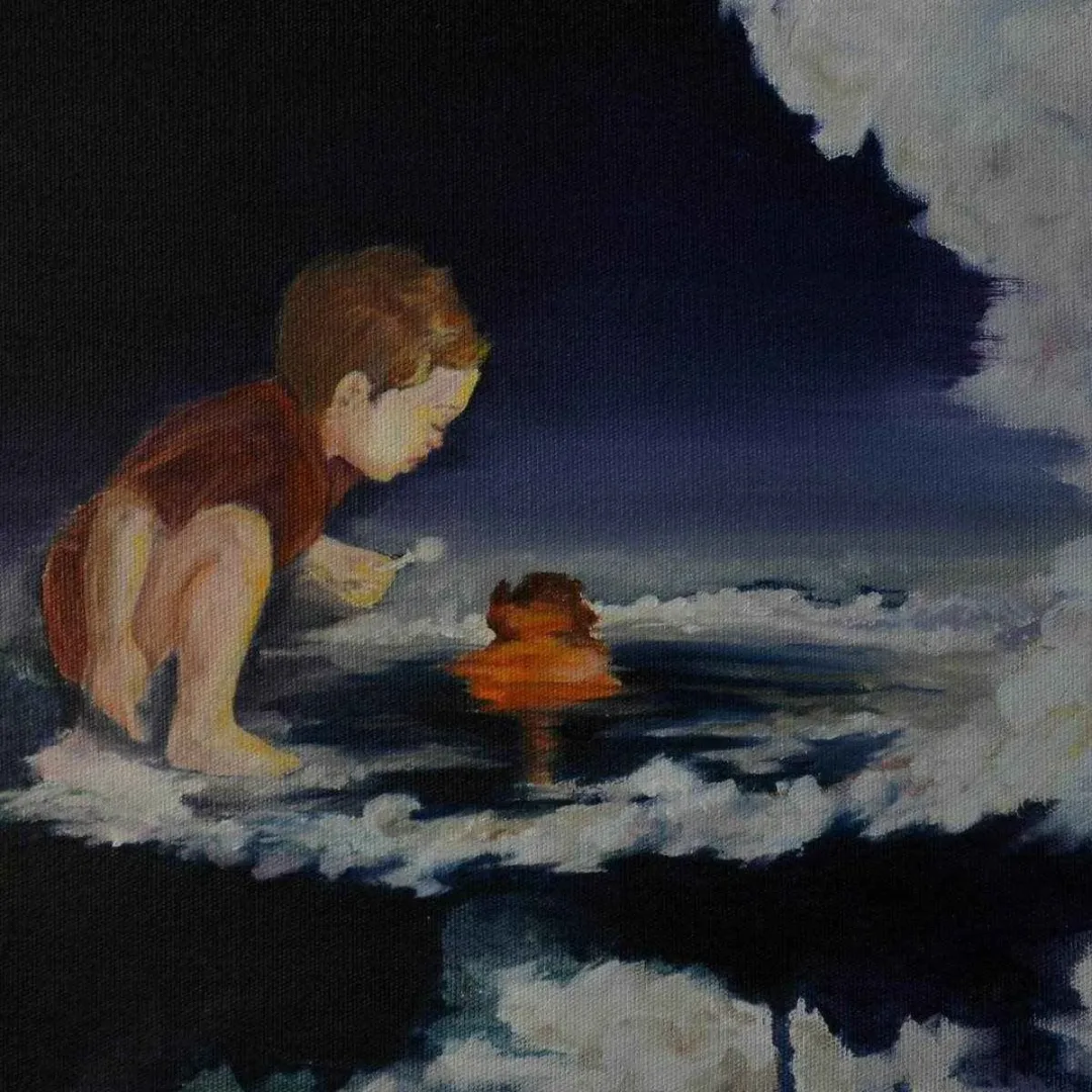 ÖZGE KUL — “isimsiz”, 2015 "isimsiz" eseri ÖZGE KUL tarafından 2015 yılında 25x25 cm ölçülerinde Tuval üzeri yağlı boya tekniği ile yapılmıştır.