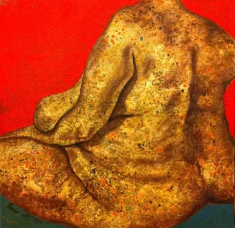 "isimsiz" eseri PARVİN GHORBANZADEH DİZAJİ tarafından 2015 yılında 25x25 cm ölçülerinde Tuval üzeri akrilik boya tekniği ile yapılmıştır.