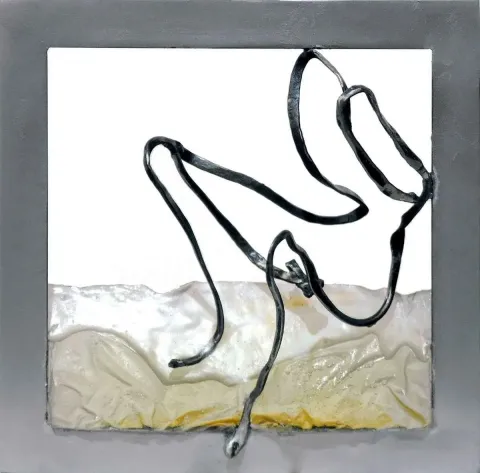 SANEM TUFAN — “isimsiz”, 2015 "isimsiz" eseri SANEM TUFAN tarafından 2015 yılında 25x25 cm ölçülerinde Karışık teknik tekniği ile yapılmıştır.