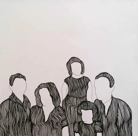 SEVİM KAYA — “isimsiz”, 2015 "isimsiz" eseri SEVİM KAYA tarafından 2015 yılında 25x25 cm ölçülerinde Tuval üzeri akrilik boya tekniği ile yapılmıştır.