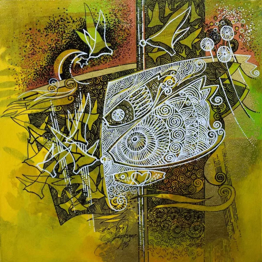 ENGİN KORKMAZ — “isimsiz”, 2015 "isimsiz" eseri ENGİN KORKMAZ tarafından 2015 yılında 25x25 cm ölçülerinde Tuval üzeri akrilik boya tekniği ile yapılmıştır.