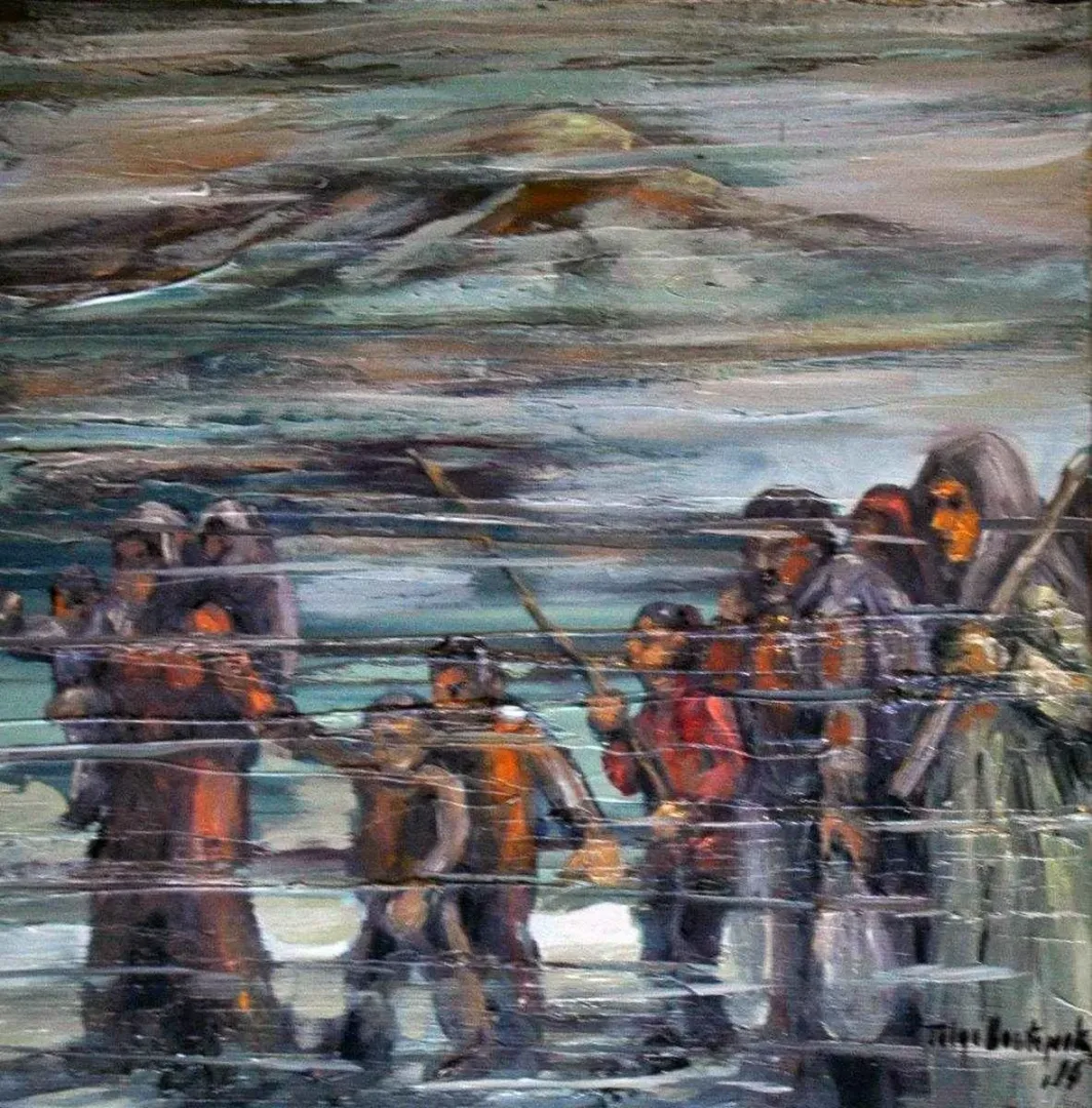 TOLGA BOZTOPRAK — “isimsiz”, 2015 "isimsiz" eseri TOLGA BOZTOPRAK tarafından 2015 yılında 25x25 cm ölçülerinde Tuval üzeri yağlı boya tekniği ile yapılmıştır.