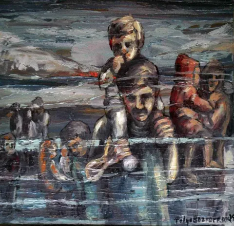 TOLGA BOZTOPRAK — “isimsiz”, 2015 "isimsiz" eseri TOLGA BOZTOPRAK tarafından 2015 yılında 25x25 cm ölçülerinde Tuval üzeri yağlı boya tekniği ile yapılmıştır.