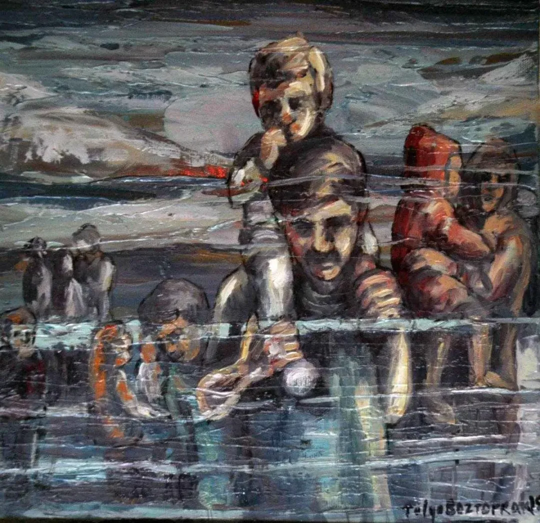 TOLGA BOZTOPRAK — “isimsiz”, 2015 "isimsiz" eseri TOLGA BOZTOPRAK tarafından 2015 yılında 25x25 cm ölçülerinde Tuval üzeri yağlı boya tekniği ile yapılmıştır.