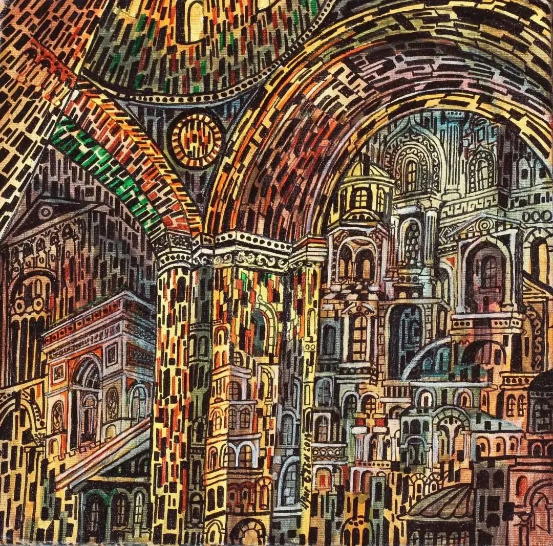 "isimsiz" eseri UĞUR ÖZEN tarafından 2015 yılında 25x25 cm ölçülerinde Tuval üzeri akrilik boya tekniği ile yapılmıştır.