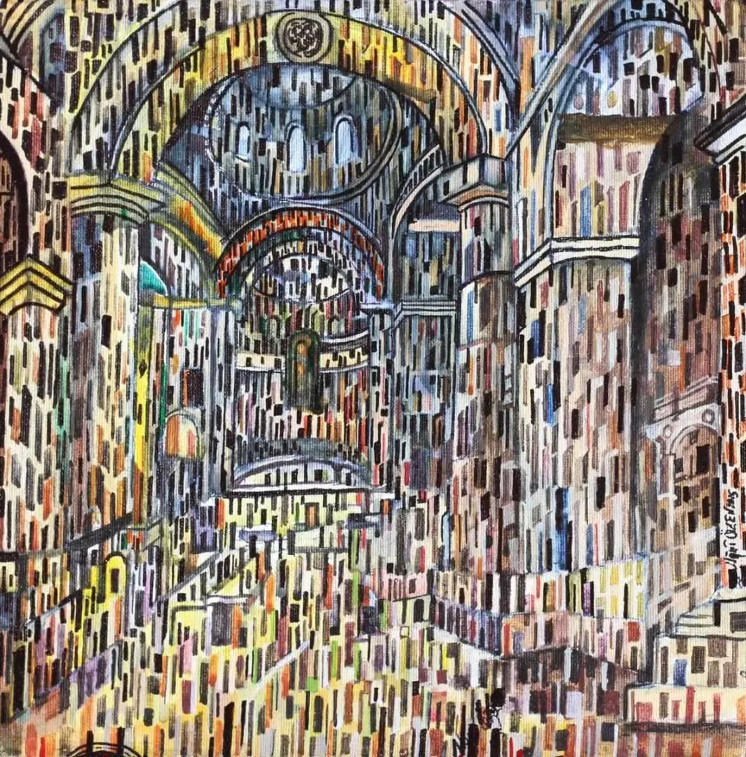 UĞUR ÖZEN — “isimsiz”, 2015 "isimsiz" eseri UĞUR ÖZEN tarafından 2015 yılında 25x25 cm ölçülerinde Tuval üzeri akrilik boya tekniği ile yapılmıştır.