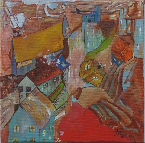 YELİZ DELİCE — “isimsiz”, 2015 "isimsiz" eseri YELİZ DELİCE tarafından 2015 yılında 25x25 cm ölçülerinde Tuval üzeri akrilik boya tekniği ile yapılmıştır.