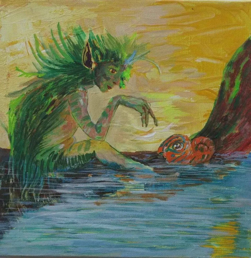 yakınlaştır "isimsiz" eseri YELİZ DELİCE tarafından 2015 yılında 25x25 cm ölçülerinde Tuval üzeri akrilik boya tekniği ile yapılmıştır.