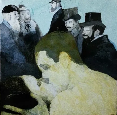 "isimsiz" eseri ERCAN AYÇİÇEK tarafından 2015 yılında 25x25 cm ölçülerinde Tuval üzeri akrilik boya tekniği ile yapılmıştır.