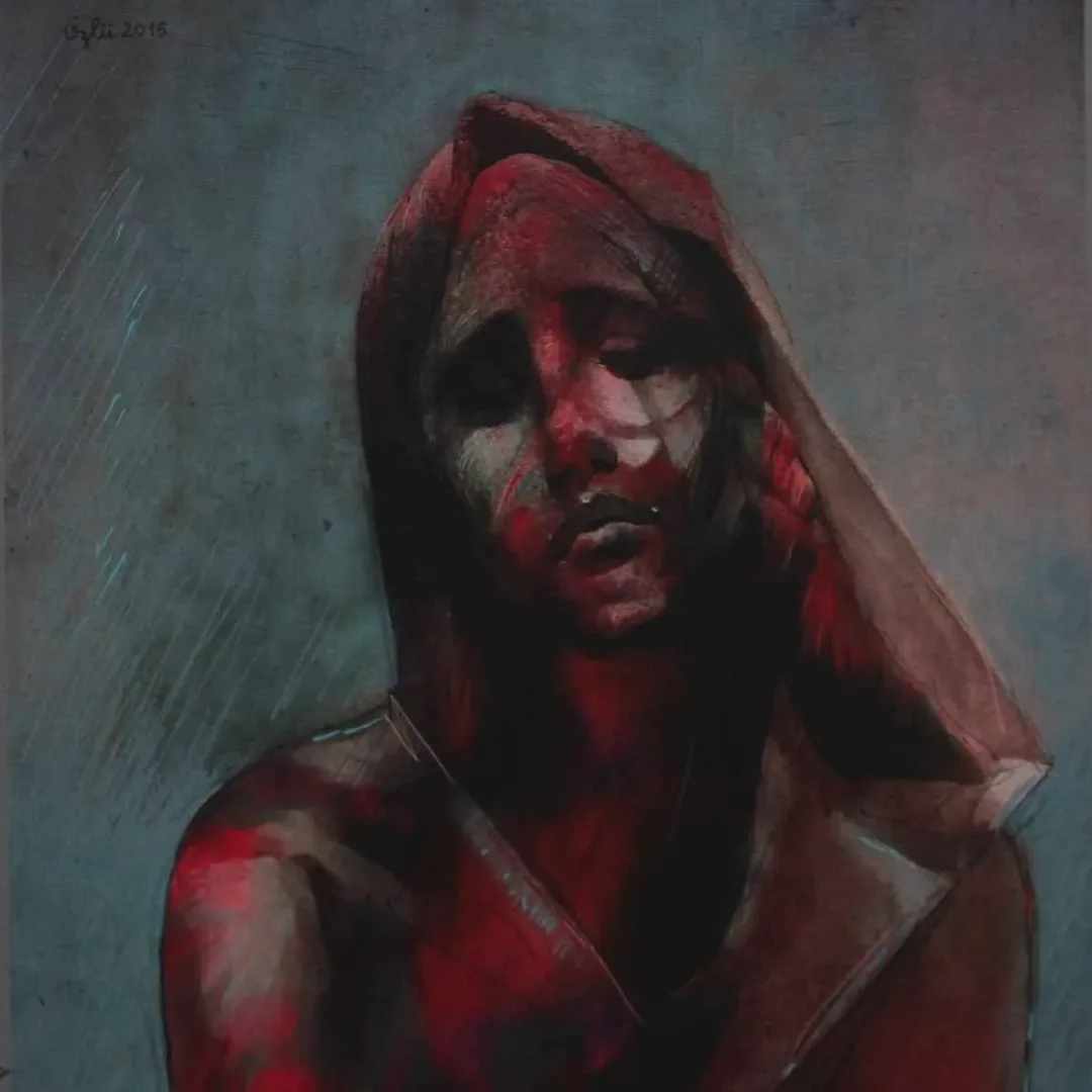 NECMETTİN ÖZLÜ — “isimsiz”, 2015 "isimsiz" eseri NECMETTİN ÖZLÜ tarafından 2015 yılında 25x25 cm ölçülerinde Tuval üzeri karışık teknik tekniği ile yapılmıştır.