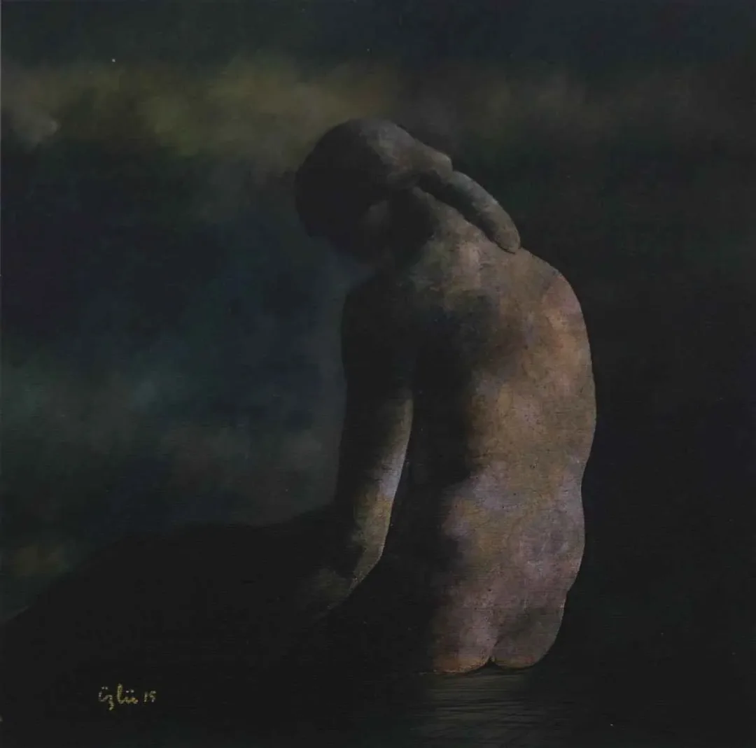 NECMETTİN ÖZLÜ — “isimsiz”, 2015 "isimsiz" eseri NECMETTİN ÖZLÜ tarafından 2015 yılında 25x25 cm ölçülerinde Tuval üzeri karışık teknik tekniği ile yapılmıştır.