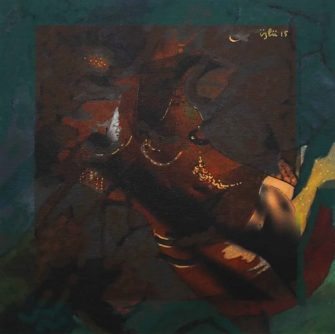 NECMETTİN ÖZLÜ — “isimsiz”, 2015 "isimsiz" eseri NECMETTİN ÖZLÜ tarafından 2015 yılında 25x25 cm ölçülerinde Tuval üzeri karışık teknik tekniği ile yapılmıştır.