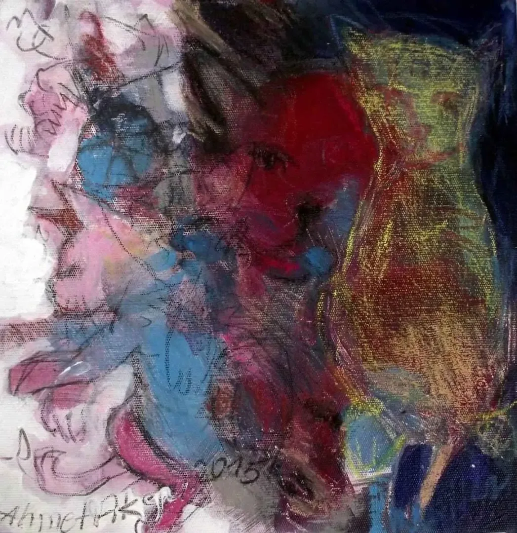 AHMET AKGÜN — “isimsiz”, 2015 "isimsiz" eseri AHMET AKGÜN tarafından 2015 yılında 25x25 cm ölçülerinde Tuval üzeri yağlı boya tekniği ile yapılmıştır.