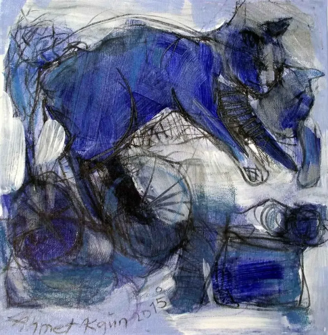 AHMET AKGÜN — “isimsiz”, 2015 "isimsiz" eseri AHMET AKGÜN tarafından 2015 yılında 25x25 cm ölçülerinde Tuval üzeri yağlı boya tekniği ile yapılmıştır.
