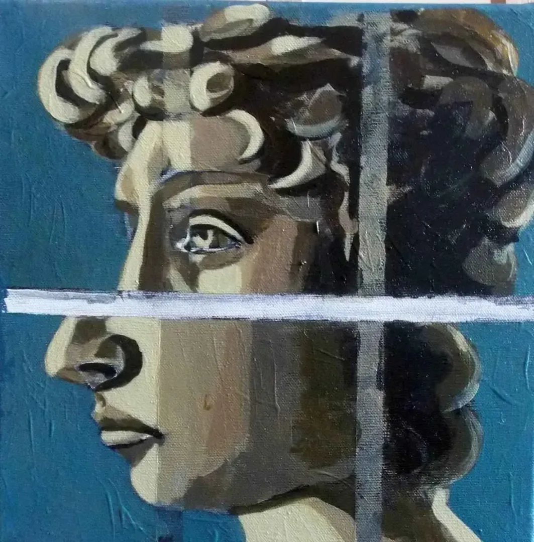 AHMET UZUNER — “isimsiz”, 2015 "isimsiz" eseri AHMET UZUNER tarafından 2015 yılında 25x25 cm ölçülerinde Tuval üzeri akrilik boya tekniği ile yapılmıştır.
