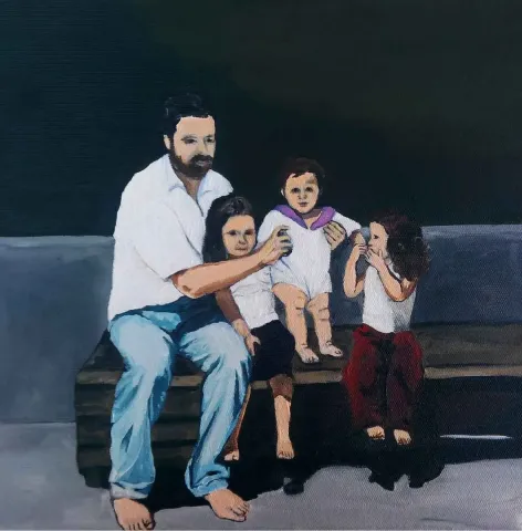 "isimsiz" eseri ARZU ARSLAN tarafından 2015 yılında 25x25 cm ölçülerinde Tuval üzeri yağlı boya tekniği ile yapılmıştır.