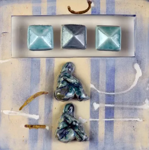 AYSUN ÇÖLBAYIR DİNİZ — “isimsiz”, 2015 "isimsiz" eseri AYSUN ÇÖLBAYIR DİNİZ tarafından 2015 yılında 25x25 cm ölçülerinde Tuval üzeri karışık teknik tekniği ile yapılmıştır.