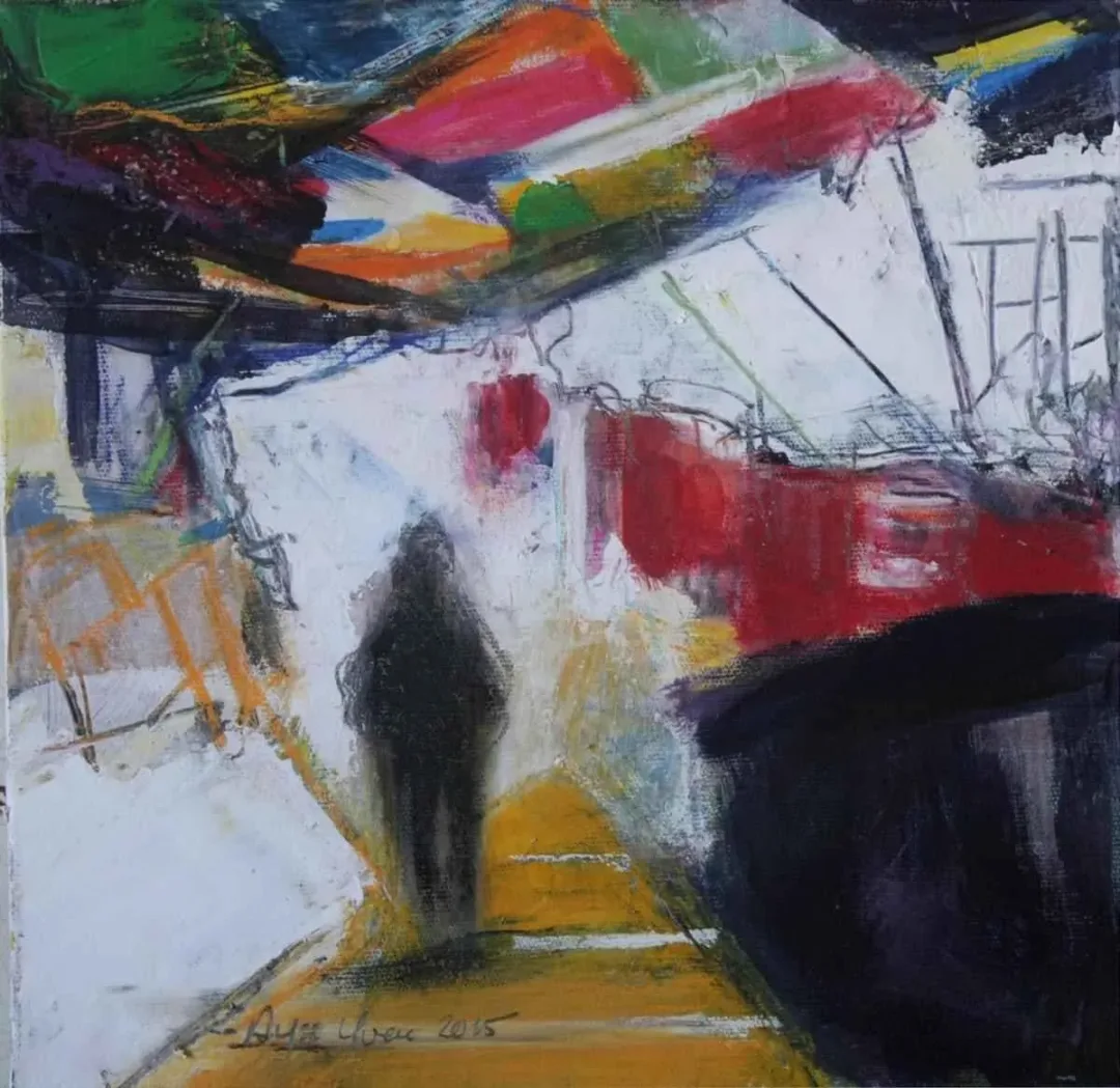AYŞE SAĞLAM YÜCE — “isimsiz”, 2015 "isimsiz" eseri AYŞE SAĞLAM YÜCE tarafından 2015 yılında 25x25 cm ölçülerinde Tuval üzeri yağlı boya tekniği ile yapılmıştır.