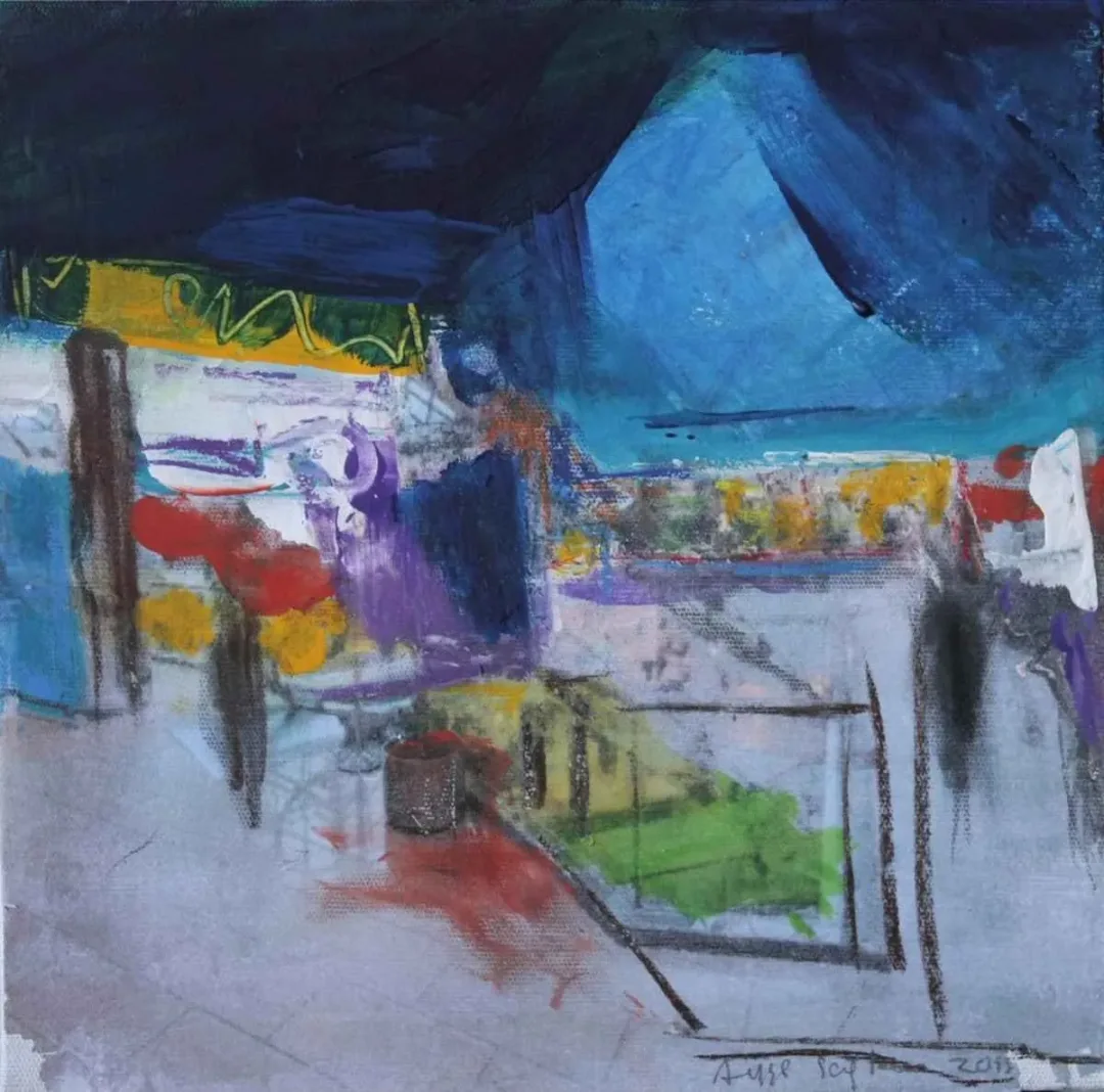 AYŞE SAĞLAM YÜCE — “isimsiz”, 2015 "isimsiz" eseri AYŞE SAĞLAM YÜCE tarafından 2015 yılında 25x25 cm ölçülerinde Tuval üzeri yağlı boya tekniği ile yapılmıştır.