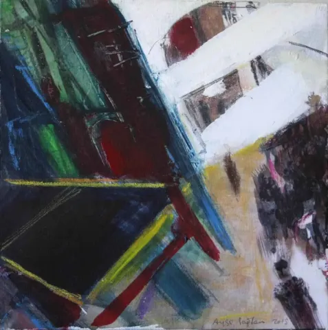 "isimsiz" eseri AYŞE SAĞLAM YÜCE tarafından 2015 yılında 25x25 cm ölçülerinde Tuval üzeri yağlı boya tekniği ile yapılmıştır.