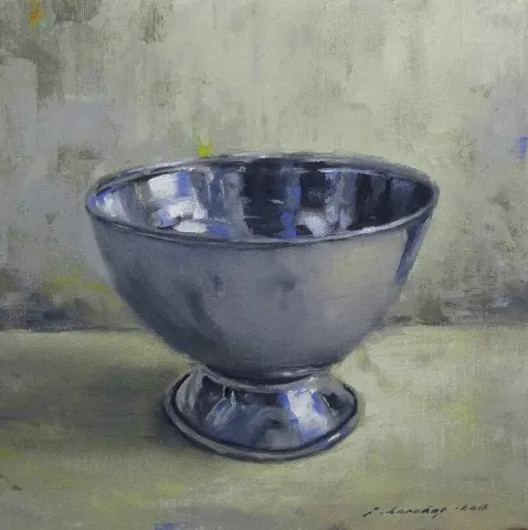 FATİH KARAKAŞ — “Kalay”, 2015 "Kalay" eseri FATİH KARAKAŞ tarafından 2015 yılında 25x25 cm ölçülerinde Tuval üzeri yağlı boya tekniği ile yapılmıştır.