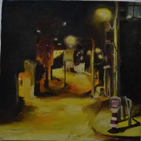 ELİF ÖZDEMİR — “isimsiz”, 2015 "isimsiz" eseri ELİF ÖZDEMİR tarafından 2015 yılında 25x25 cm ölçülerinde Tuval üzeri yağlı boya tekniği ile yapılmıştır.