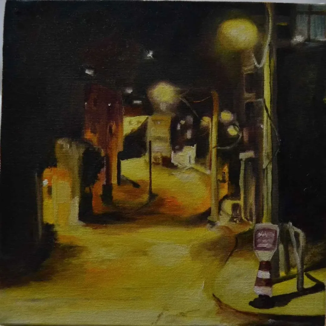 ELİF ÖZDEMİR — “isimsiz”, 2015 "isimsiz" eseri ELİF ÖZDEMİR tarafından 2015 yılında 25x25 cm ölçülerinde Tuval üzeri yağlı boya tekniği ile yapılmıştır.