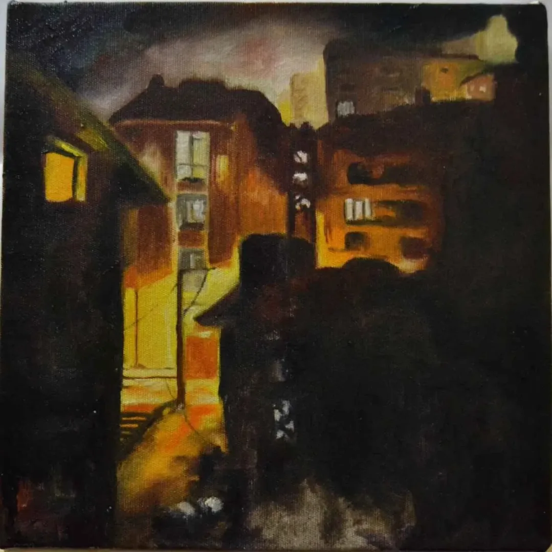 ELİF ÖZDEMİR — “isimsiz”, 2015 "isimsiz" eseri ELİF ÖZDEMİR tarafından 2015 yılında 25x25 cm ölçülerinde Tuval üzeri yağlı boya tekniği ile yapılmıştır.