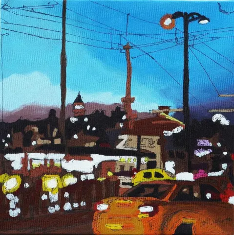 "isimsiz" eseri GÜLŞAH ÇALHAN tarafından 2015 yılında 25x25 cm ölçülerinde Tuval üzeri akrilik boya tekniği ile yapılmıştır.
