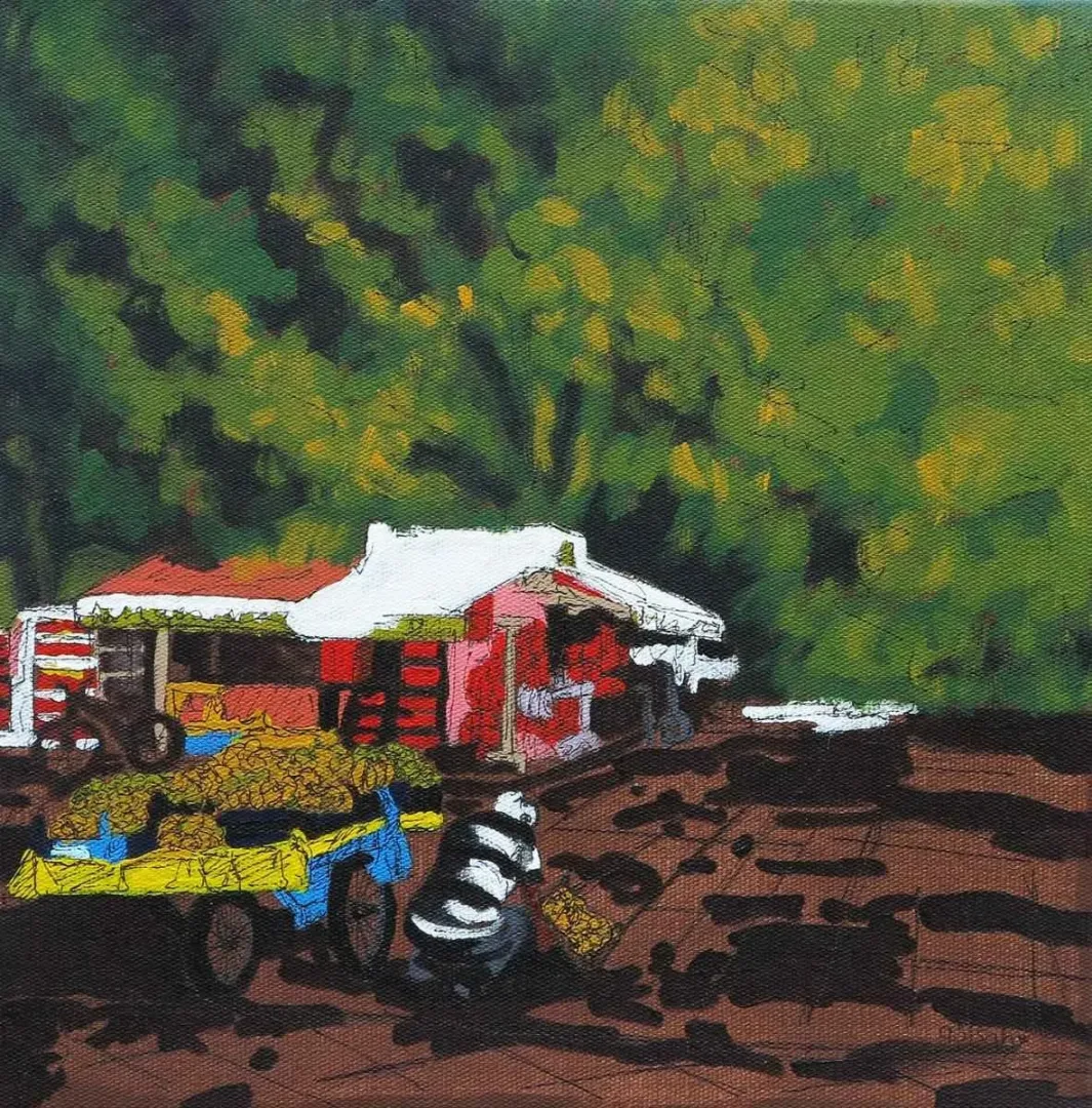 yakınlaştır "isimsiz" eseri GÜLŞAH ÇALHAN tarafından 2015 yılında 25x25 cm ölçülerinde Tuval üzeri akrilik boya tekniği ile yapılmıştır.
