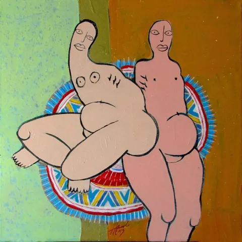 HEMAD JAVADZADE — “isimsiz”, 2015 "isimsiz" eseri HEMAD JAVADZADE tarafından 2015 yılında 25x25 cm ölçülerinde Tuval üzeri akrilik boya tekniği ile yapılmıştır.