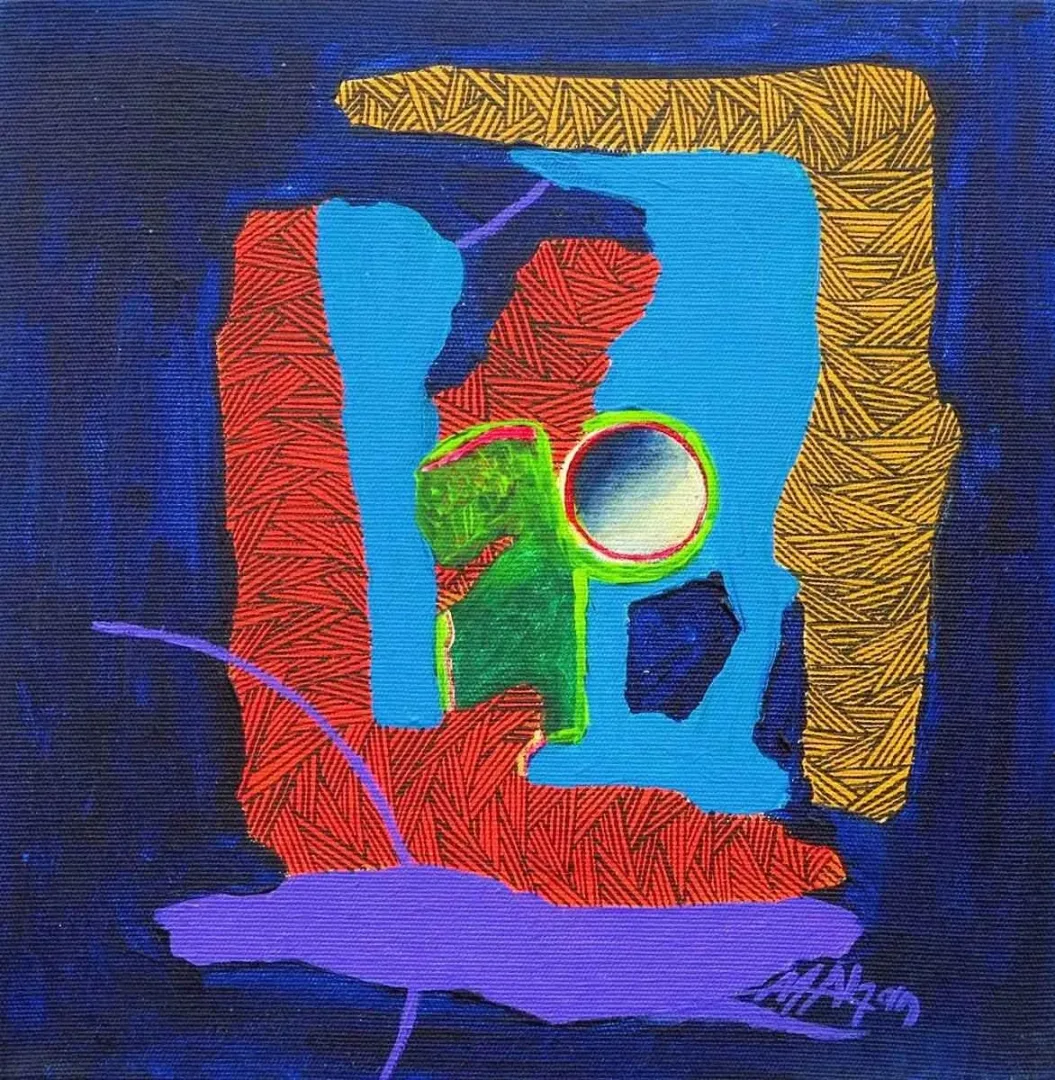 MENNAN ALGAN — “isimsiz”, 2015 "isimsiz" eseri MENNAN ALGAN tarafından 2015 yılında 25x25 cm ölçülerinde Tuval üzeri yağlı boya tekniği ile yapılmıştır.