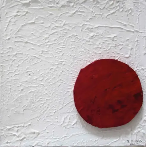 MUHAMMET LÜTFİ ÖZTÜRK — “isimsiz”, 2015 "isimsiz" eseri MUHAMMET LÜTFİ ÖZTÜRK tarafından 2015 yılında 25x25 cm ölçülerinde Tuval üzeri karışık teknik tekniği ile yapılmıştır.