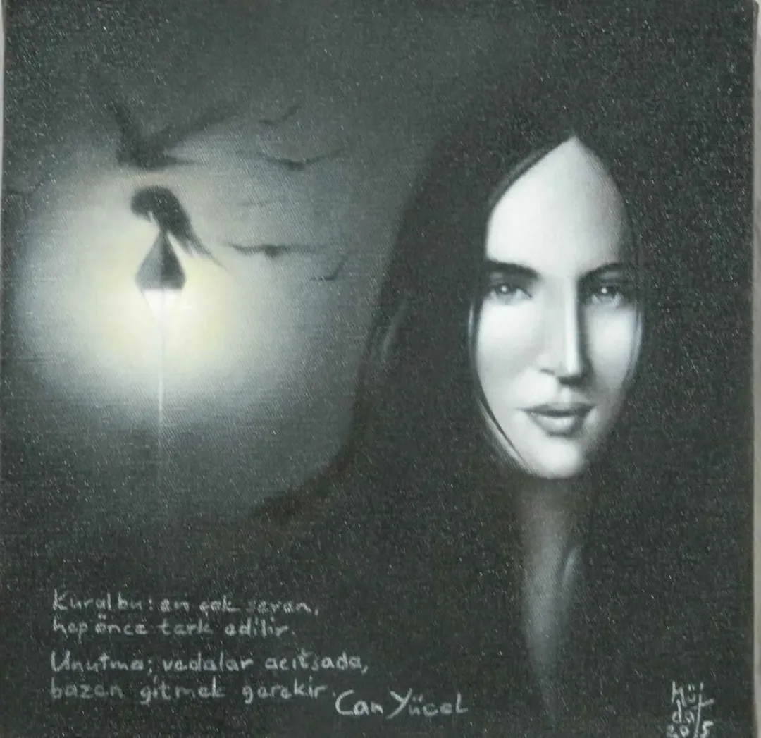 MÜJDAT BAYBURTLUGİL — “isimsiz”, 2015 "isimsiz" eseri MÜJDAT BAYBURTLUGİL tarafından 2015 yılında 25x25 cm ölçülerinde Tuval üzeri yağlı boya tekniği ile yapılmıştır.