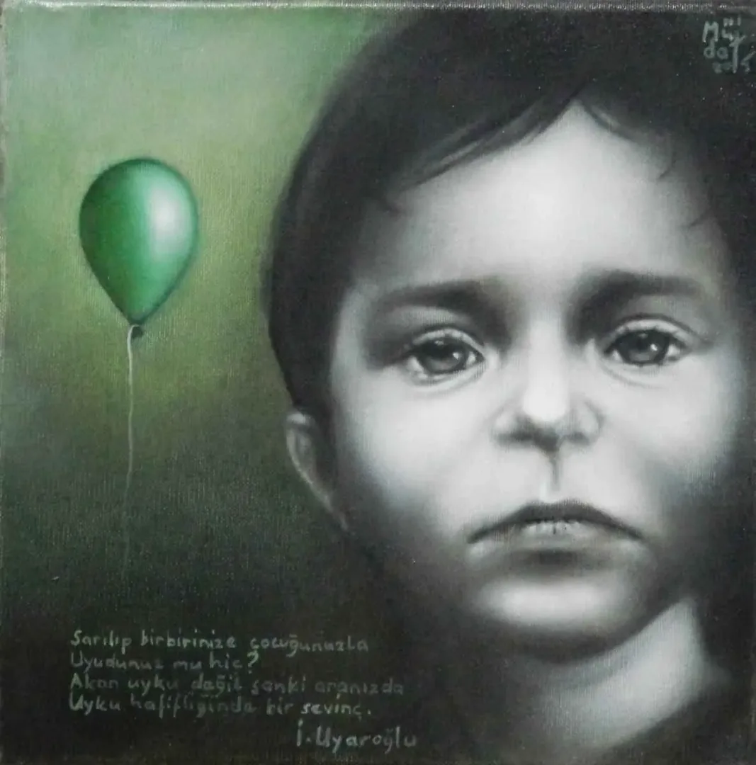 MÜJDAT BAYBURTLUGİL — “isimsiz”, 2015 "isimsiz" eseri MÜJDAT BAYBURTLUGİL tarafından 2015 yılında 25x25 cm ölçülerinde Tuval üzeri yağlı boya tekniği ile yapılmıştır.