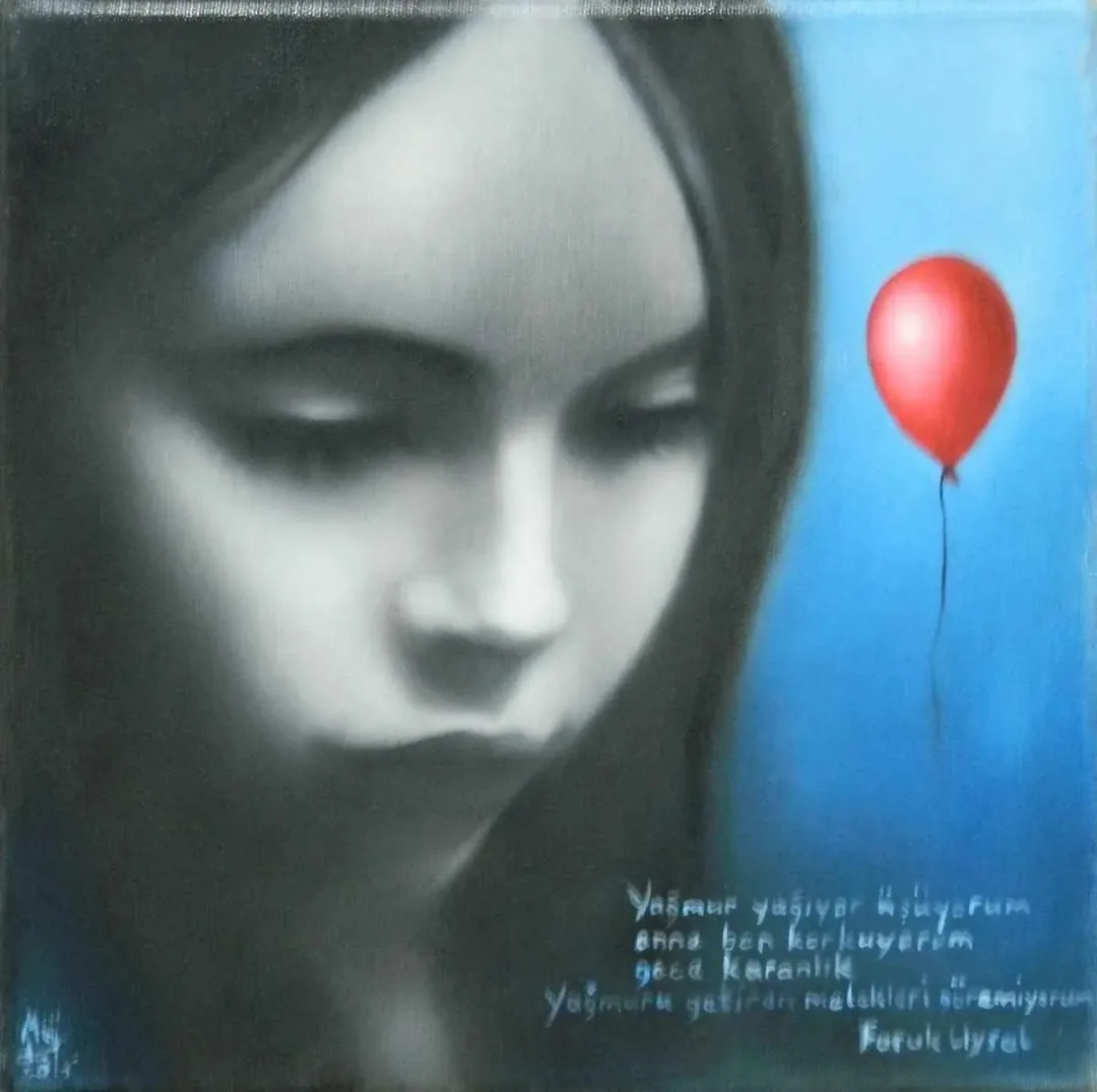 MÜJDAT BAYBURTLUGİL — “isimsiz”, 2015 "isimsiz" eseri MÜJDAT BAYBURTLUGİL tarafından 2015 yılında 25x25 cm ölçülerinde Tuval üzeri yağlı boya tekniği ile yapılmıştır.