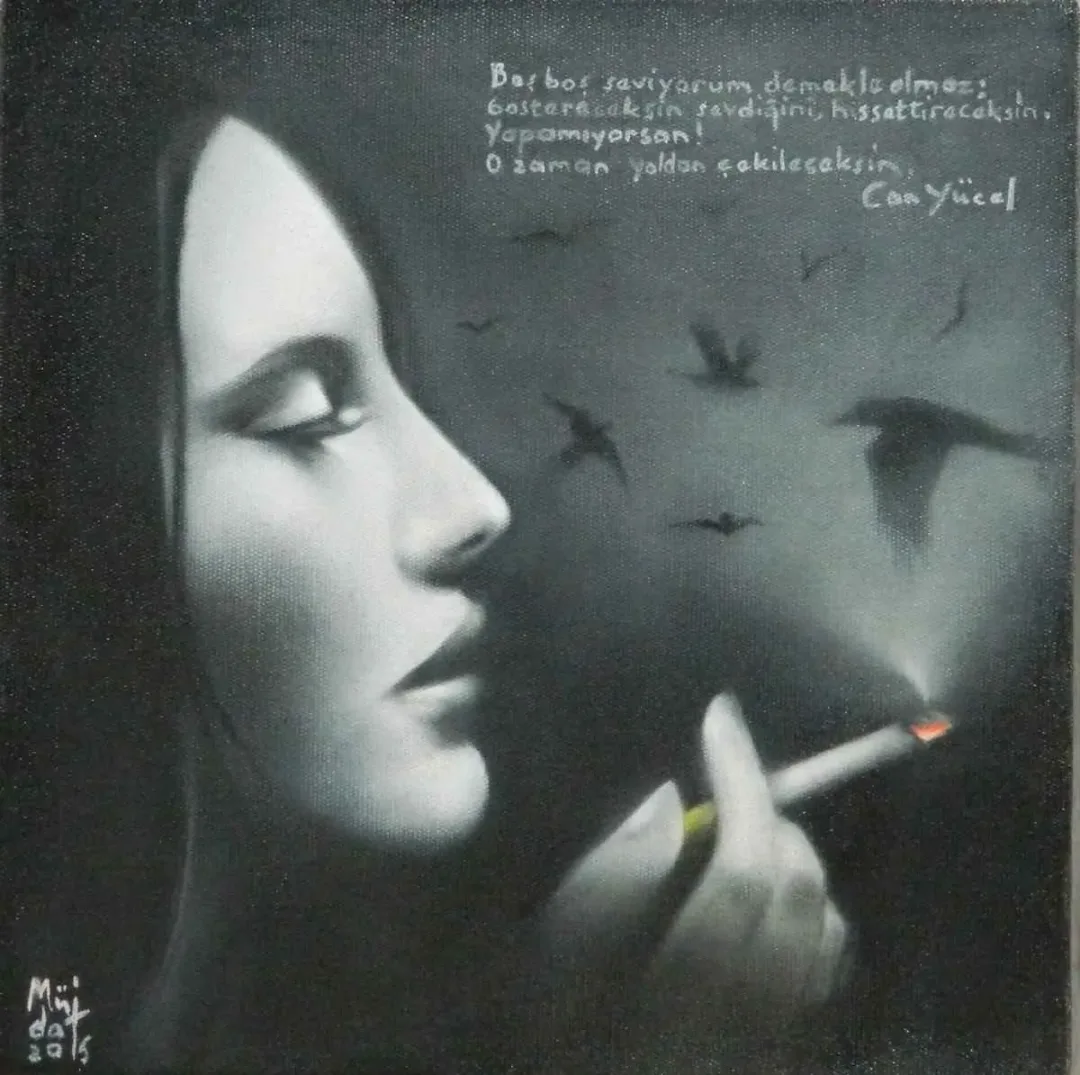 MÜJDAT BAYBURTLUGİL — “isimsiz”, 2015 "isimsiz" eseri MÜJDAT BAYBURTLUGİL tarafından 2015 yılında 25x25 cm ölçülerinde Tuval üzeri yağlı boya tekniği ile yapılmıştır.