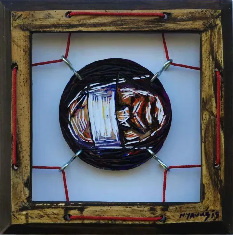NURİ YAVUZ — “isimsiz”, 2015 "isimsiz" eseri NURİ YAVUZ tarafından 2015 yılında 25x25 cm ölçülerinde Karışık teknik tekniği ile yapılmıştır.