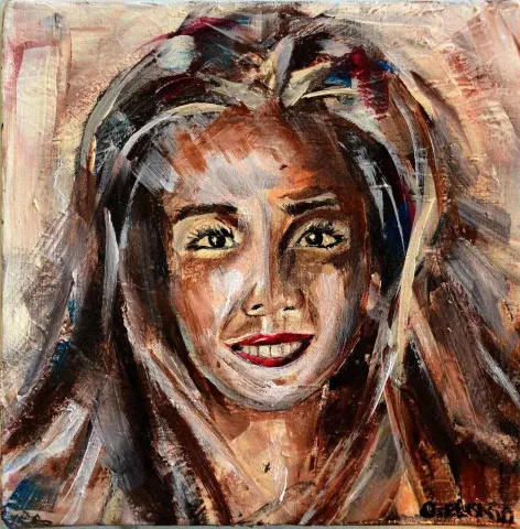 OĞUZ ELİKARA — “isimsiz”, 2015 "isimsiz" eseri OĞUZ ELİKARA tarafından 2015 yılında 25x25 cm ölçülerinde Tuval üzeri akrilik boya tekniği ile yapılmıştır.