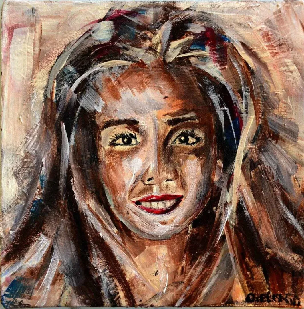 OĞUZ ELİKARA — “isimsiz”, 2015 "isimsiz" eseri OĞUZ ELİKARA tarafından 2015 yılında 25x25 cm ölçülerinde Tuval üzeri akrilik boya tekniği ile yapılmıştır.